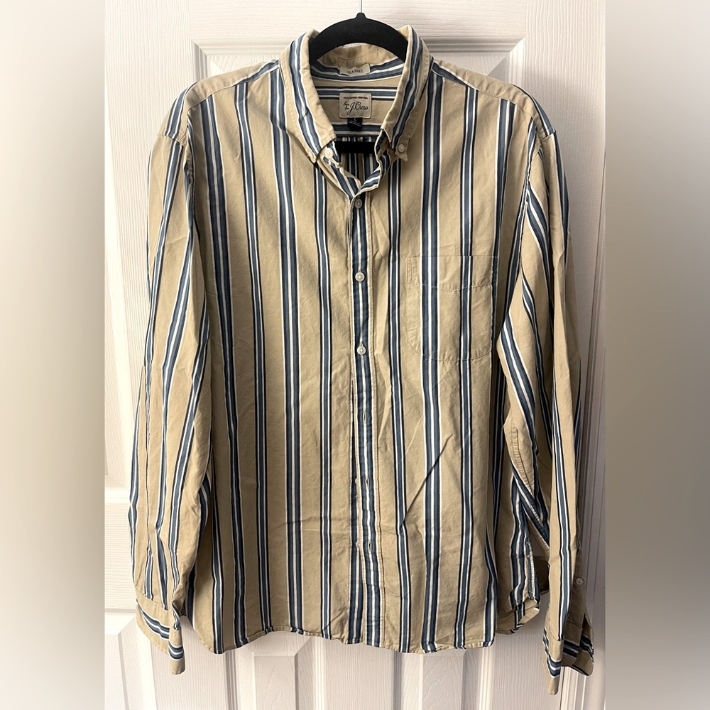 j. Crew men’s Size L Button Up Shirt Long Sleeve